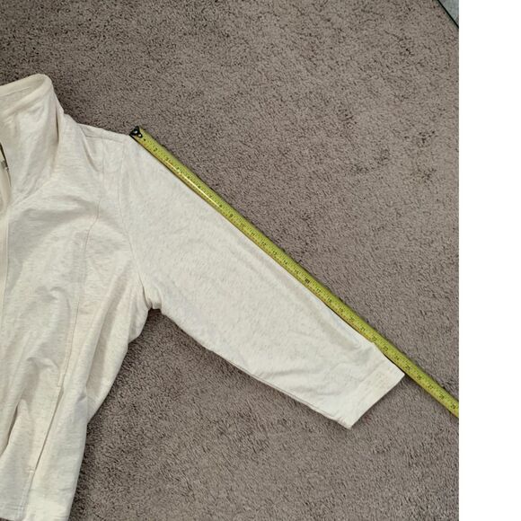 D & Co. Active Women’s Jacket 3X Oatmeal Heather Full Zip Funnel Neck - Picture 7 of 8